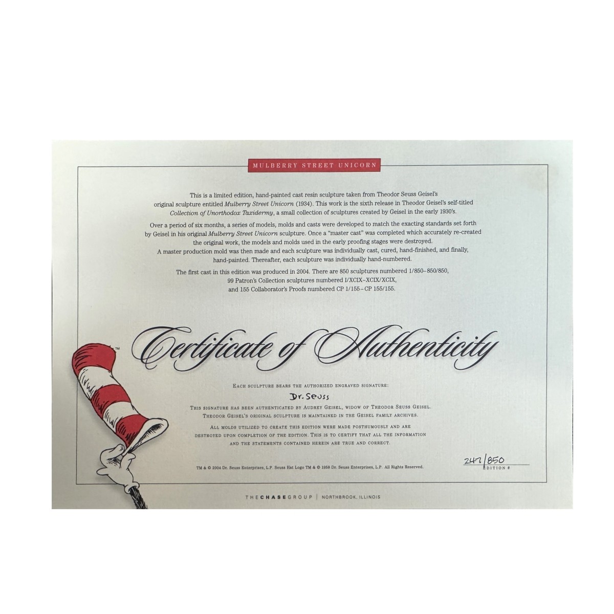 Dr. Seuss (Theodor Geisel), American (1904-1991)