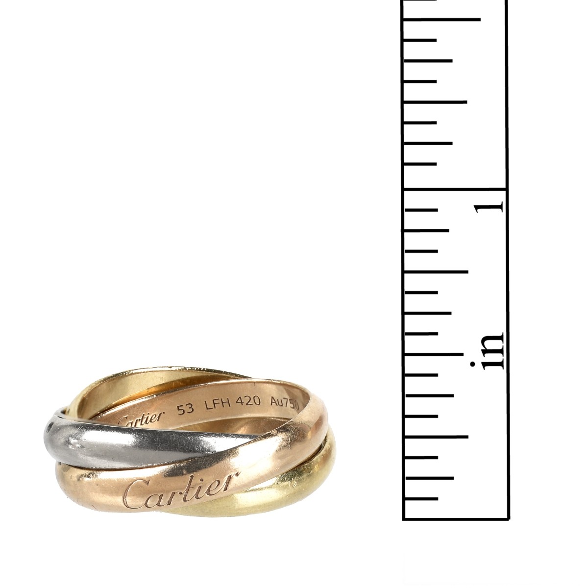 Cartier 18K Trinity Ring