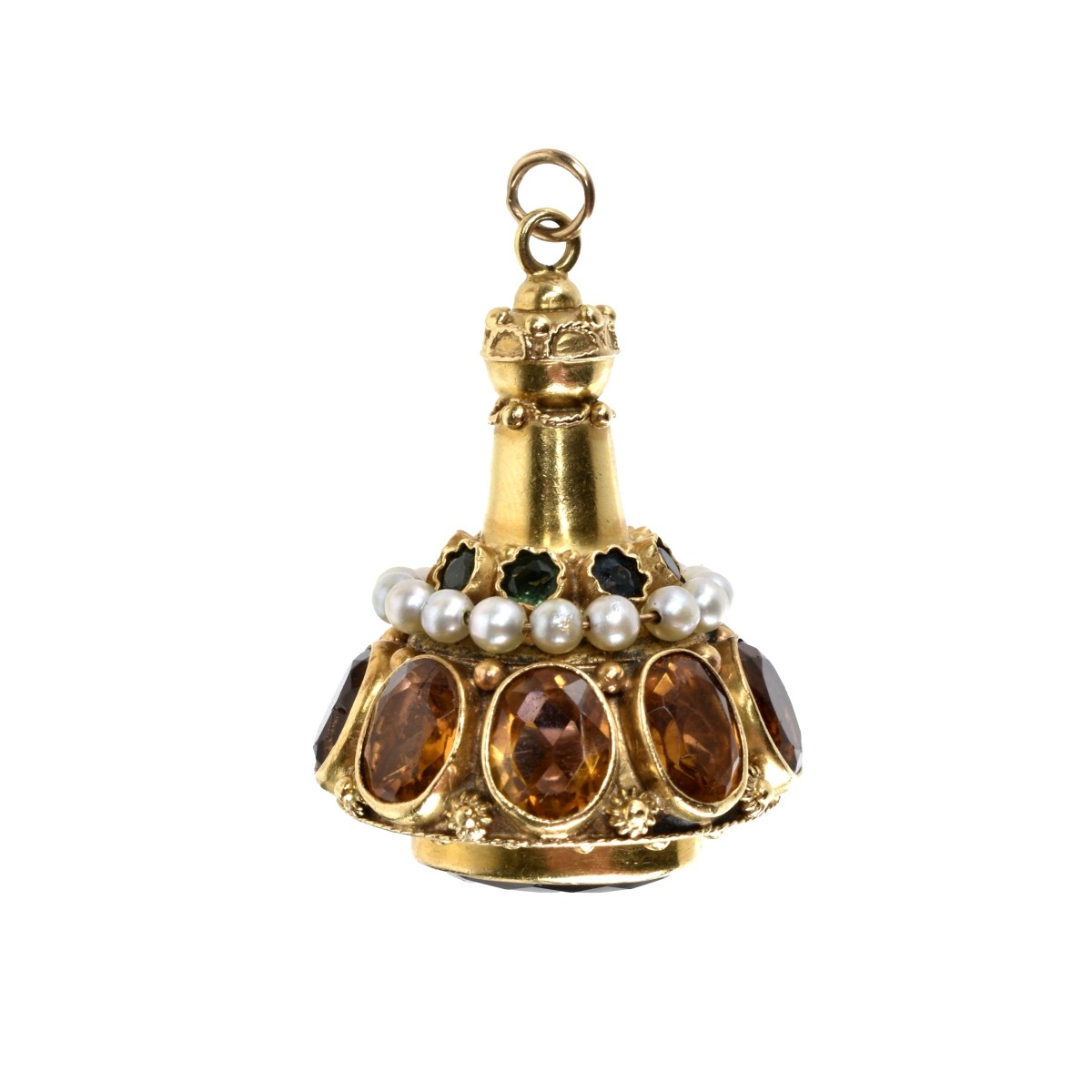 Gemstone and 18K Pendant / Charm