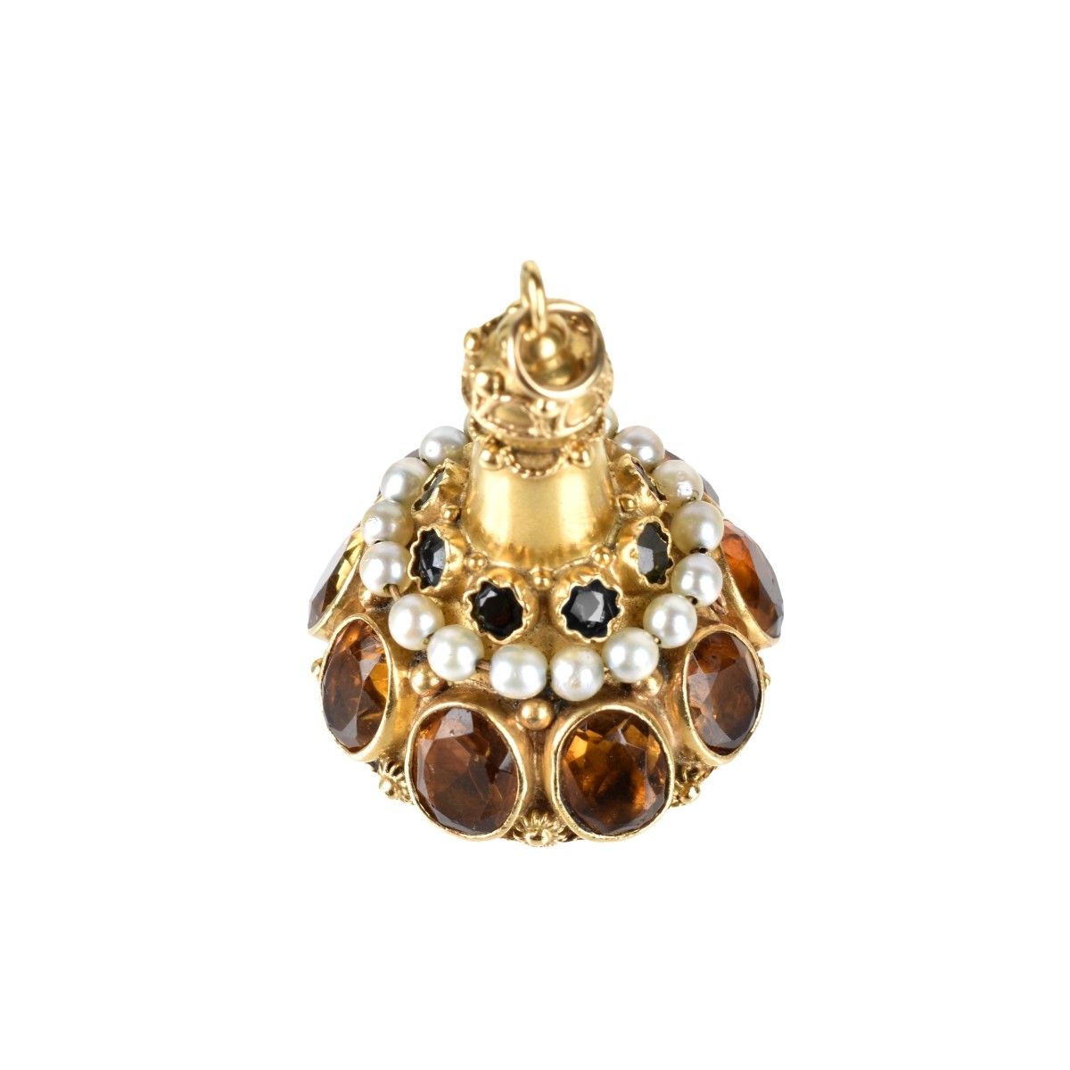 Gemstone and 18K Pendant / Charm