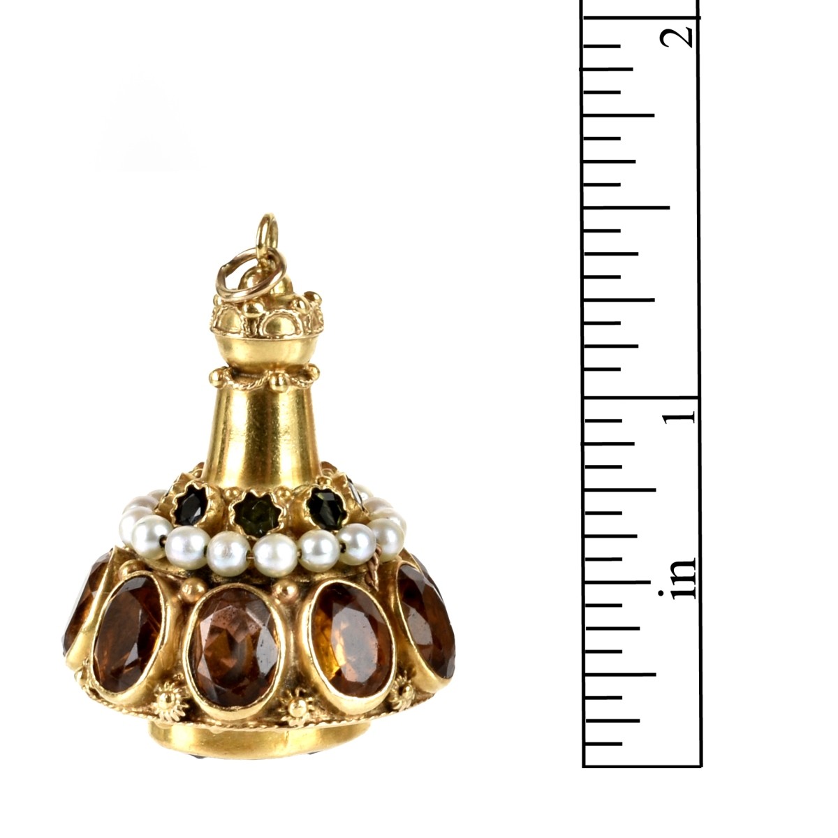 Gemstone and 18K Pendant / Charm