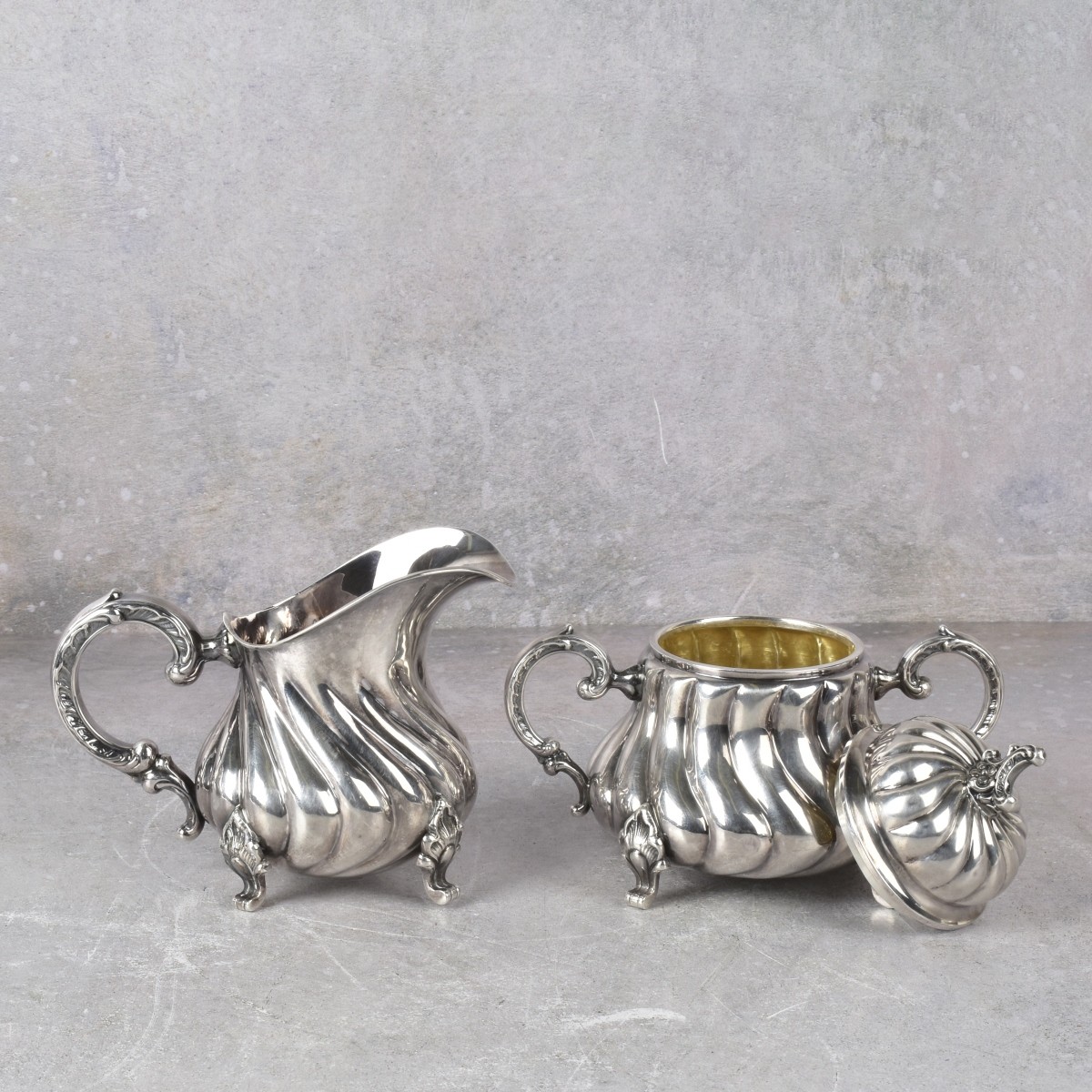 Handarbeit Antique German Sterling Silver Service