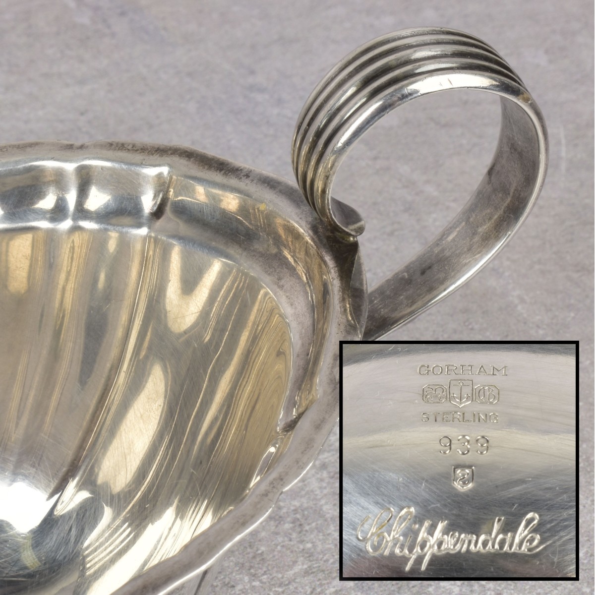 Gorham "Chippendale" Sterling Silver Gravy Boat