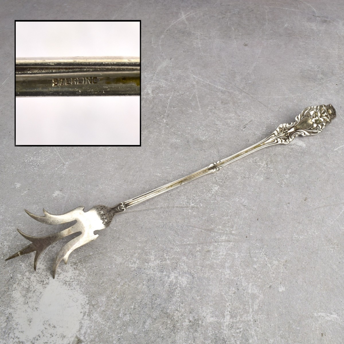 Antique Whiting "Lily" Sterling Silver Fork