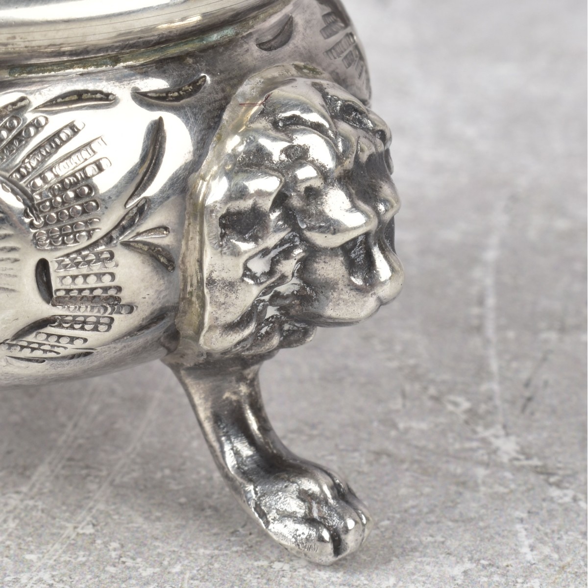 Sterling Silver Chased Salt and Pepper Shakers