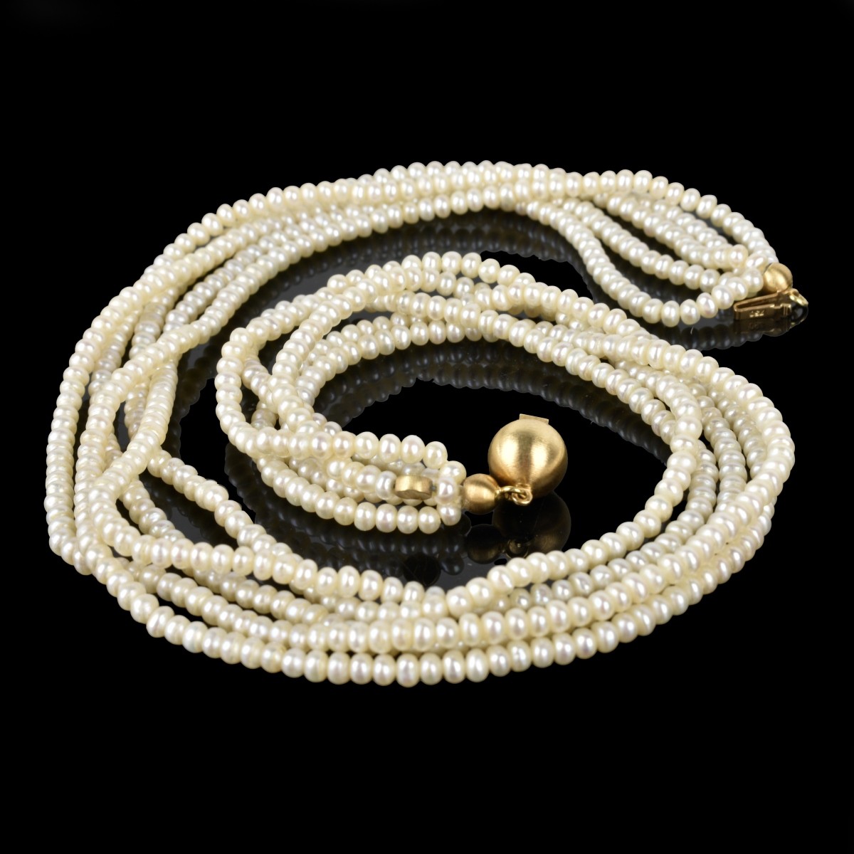 Pearl and 18K Necklace