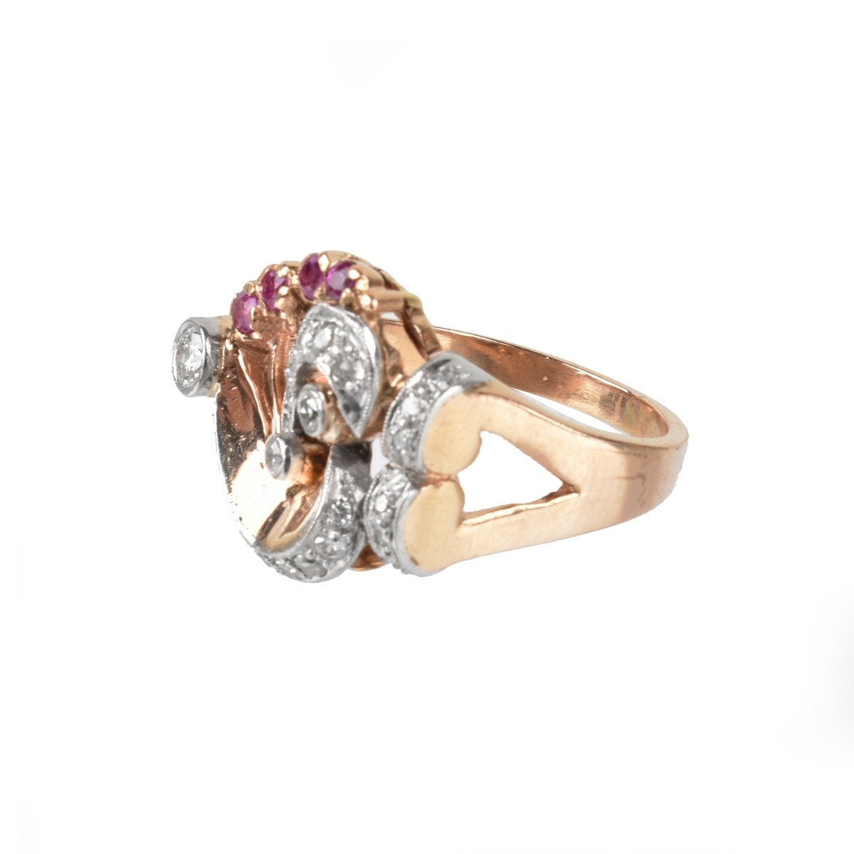 Ruby, Diamond and 14K Ring