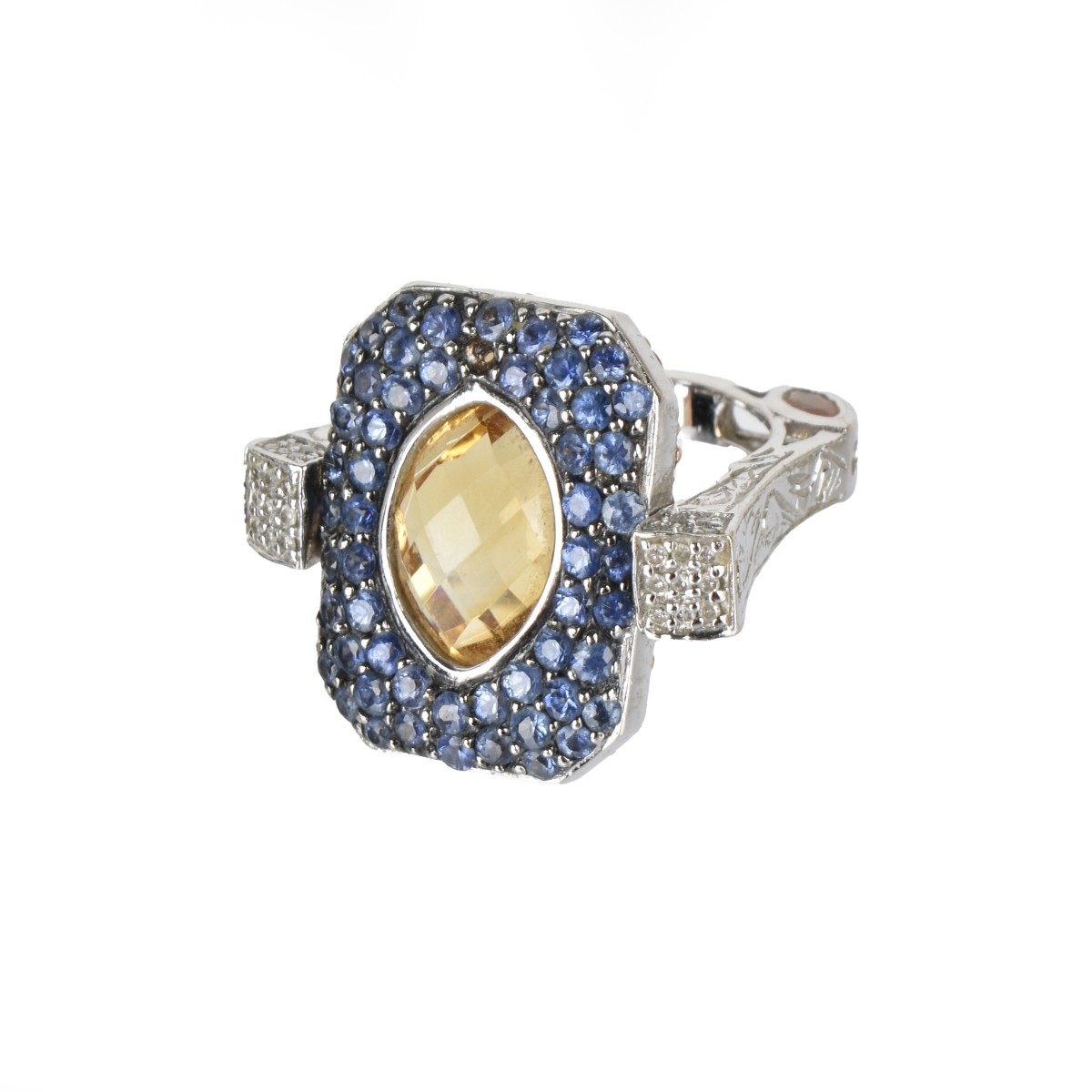 Gemstone Ring and 14K Ring