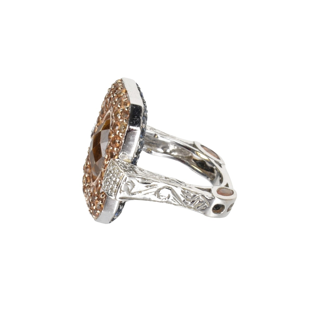 Gemstone Ring and 14K Ring