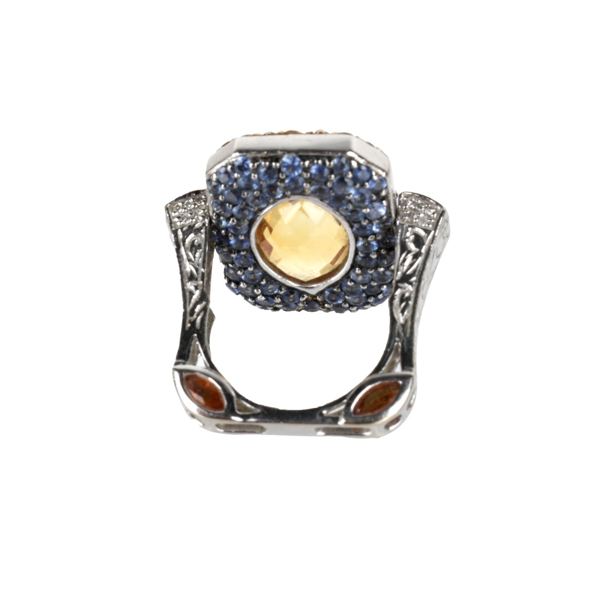 Gemstone Ring and 14K Ring