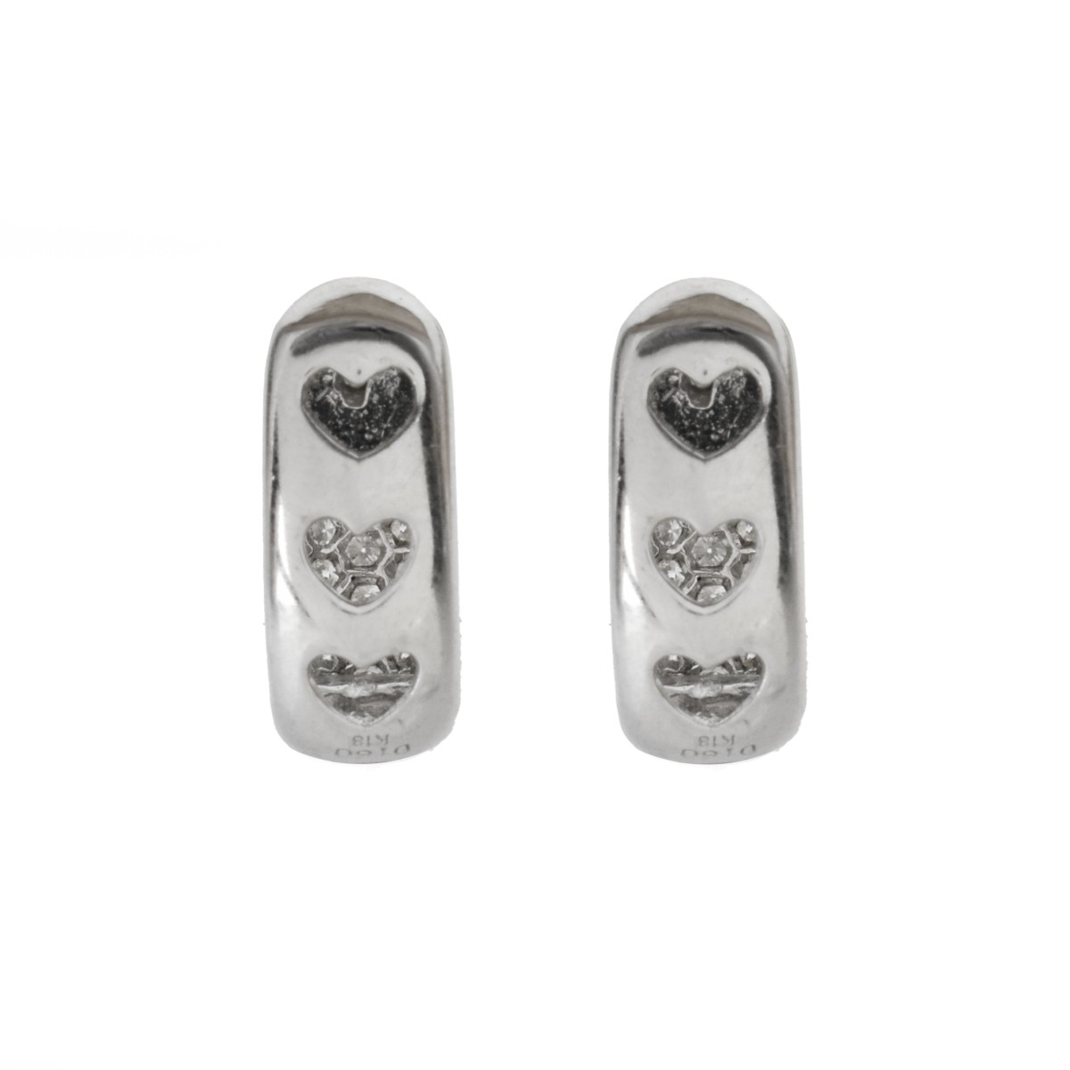 Diamond and 18K Earrings.