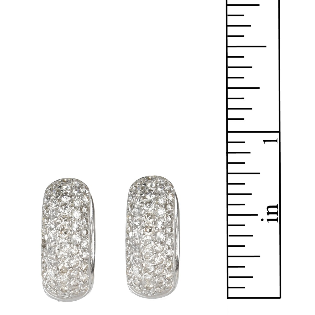 Diamond and 18K Earrings.