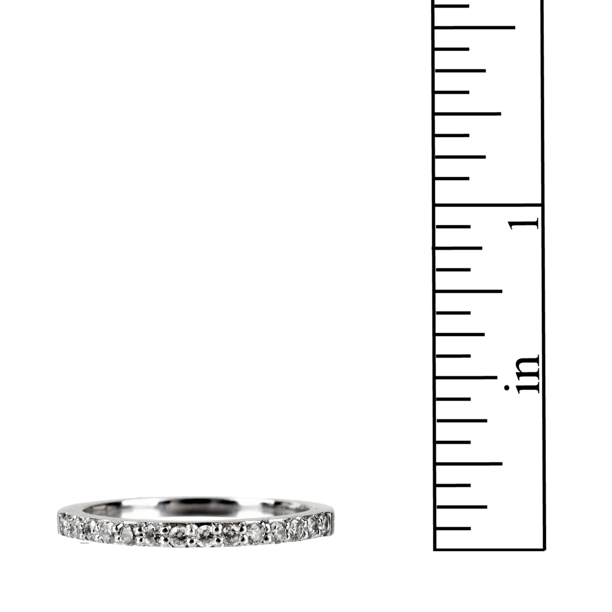 Diamond and 18K Band