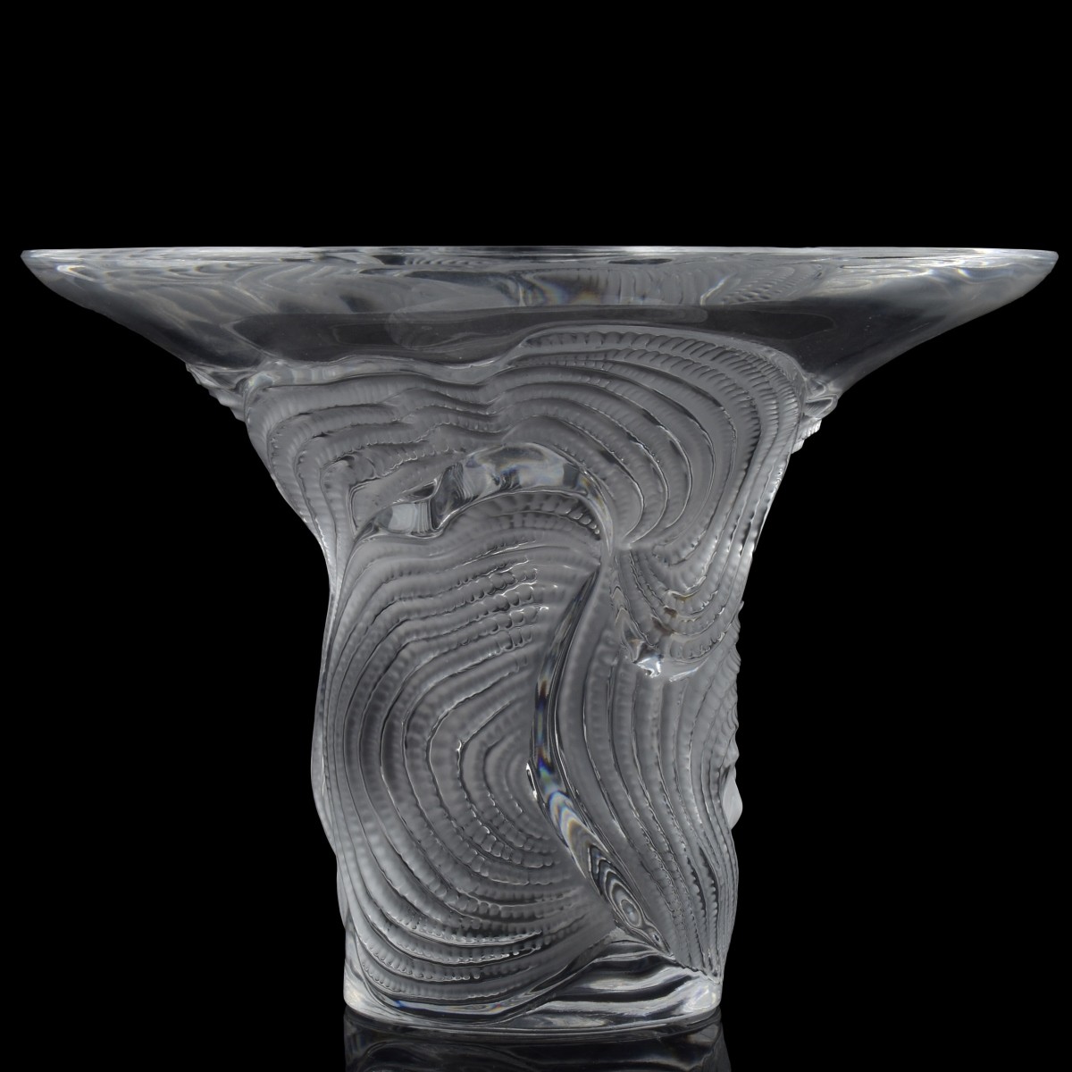 Lalique "Sertella" Crystal Vase