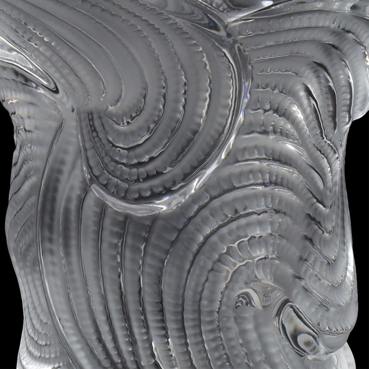Lalique "Sertella" Crystal Vase