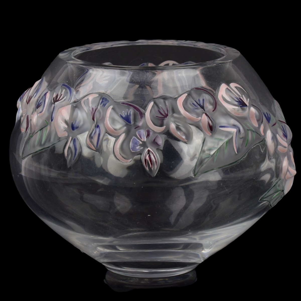 Lalique "Coeur de Jeanette" Crystal Vase