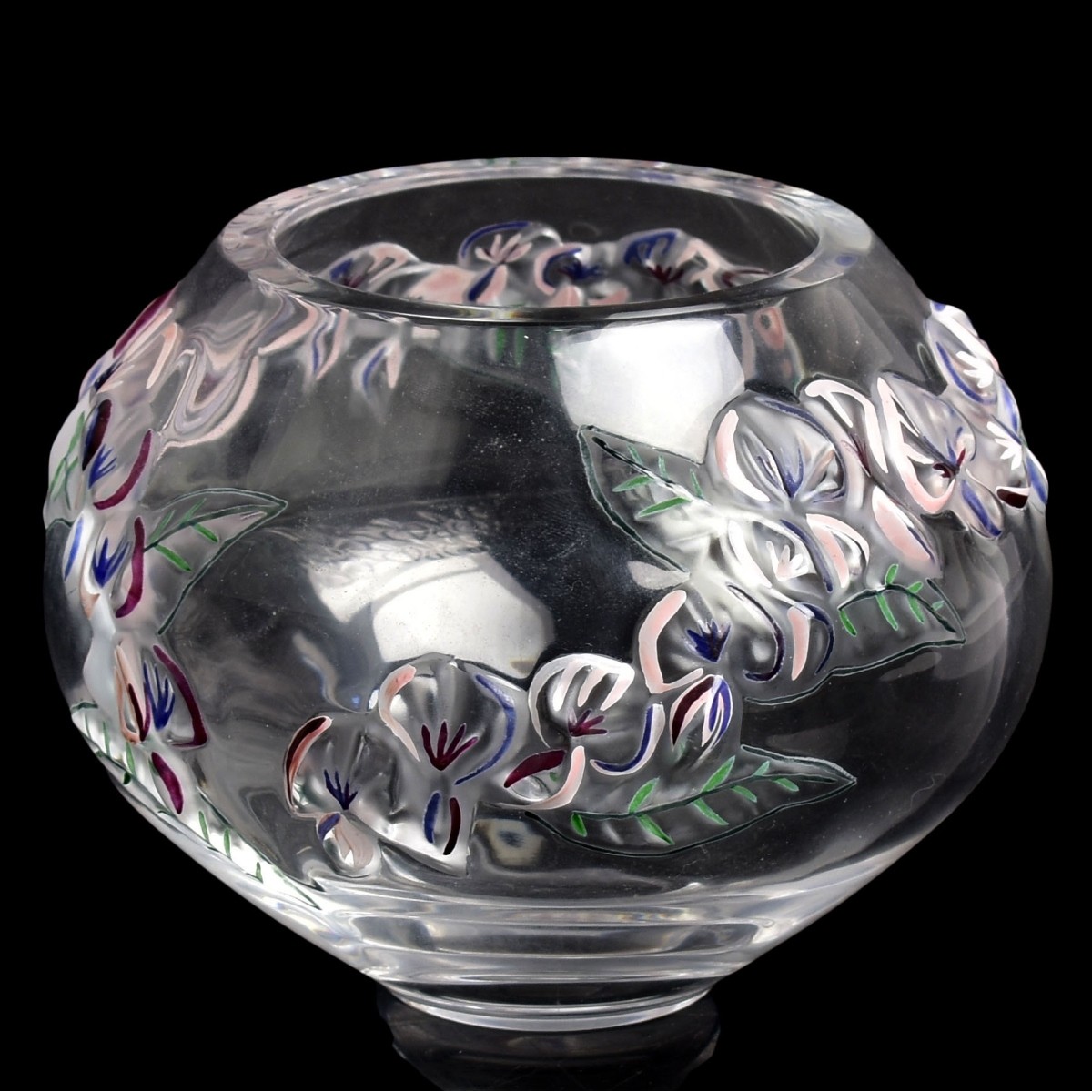 Lalique "Coeur de Jeanette" Crystal Vase