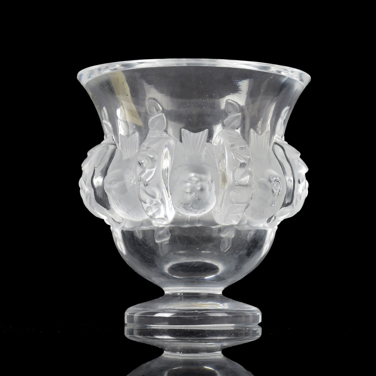Vintage Lalique France "Dampierre" Crystal Vase