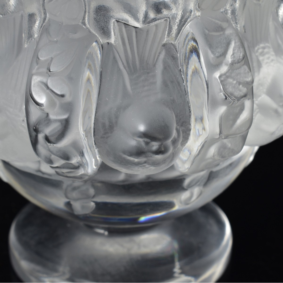 Vintage Lalique France "Dampierre" Crystal Vase