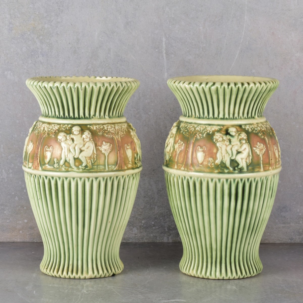 Roseville "Donatello" Pottery Vases
