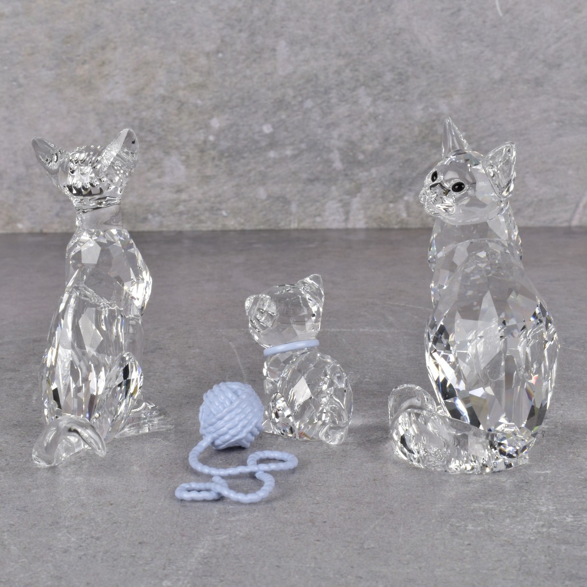 Swarovski Crystal Cat Figurines