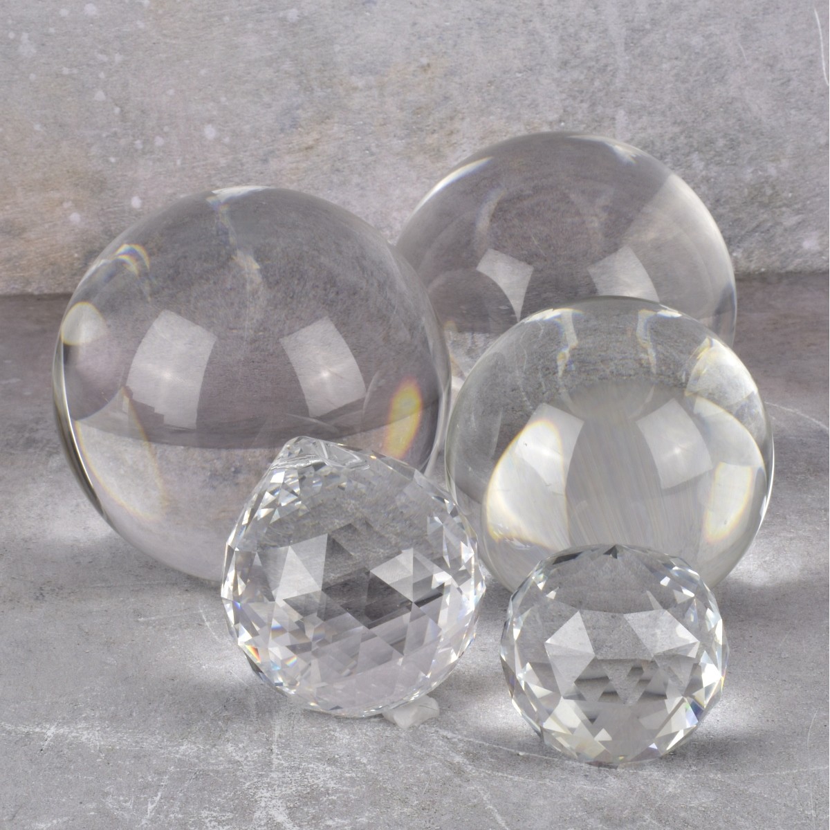 Decorative Clear Crystal Glass Spheres