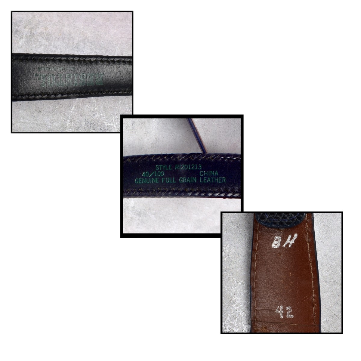 Leather Belts with Sterling Silver Buckles