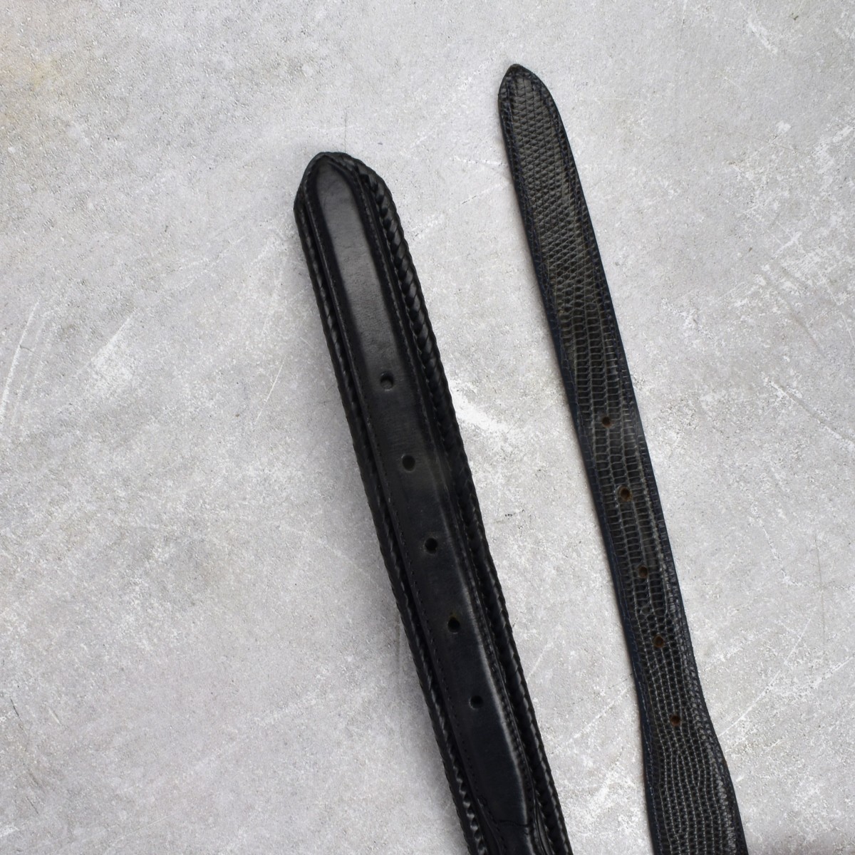 Leather Belts with Sterling Silver Buckles