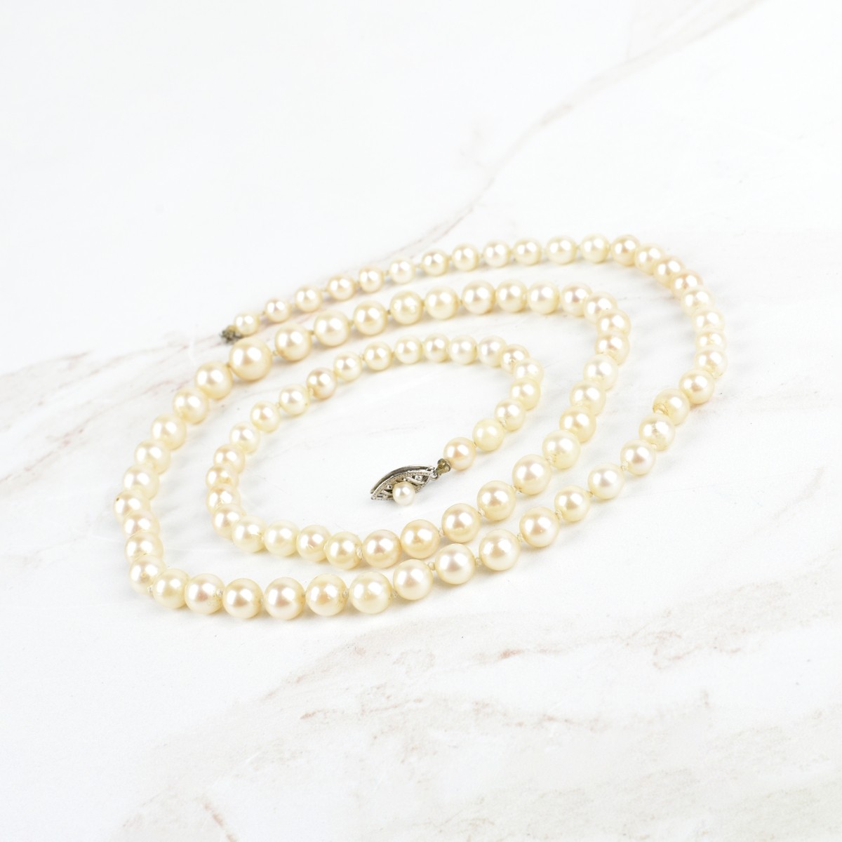 Pearl and 14K Necklace
