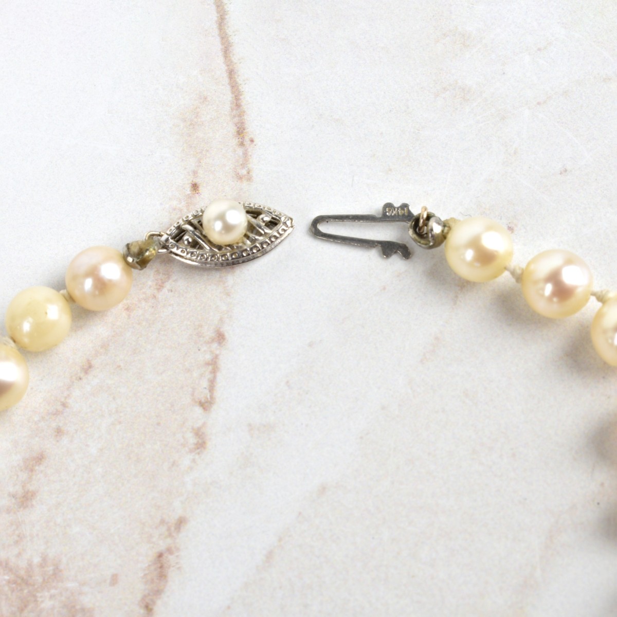 Pearl and 14K Necklace
