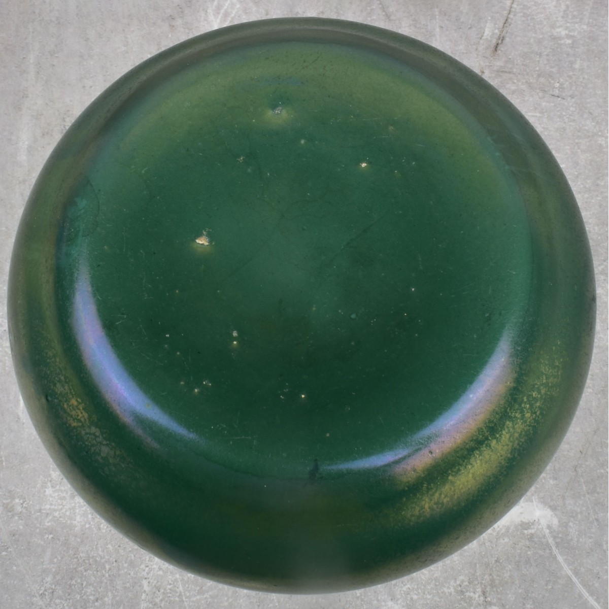 Vintage Emerald Green Hand Blown Twisted Vase
