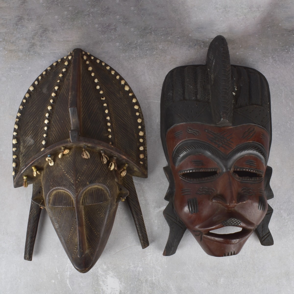 African Carved Wood Masks