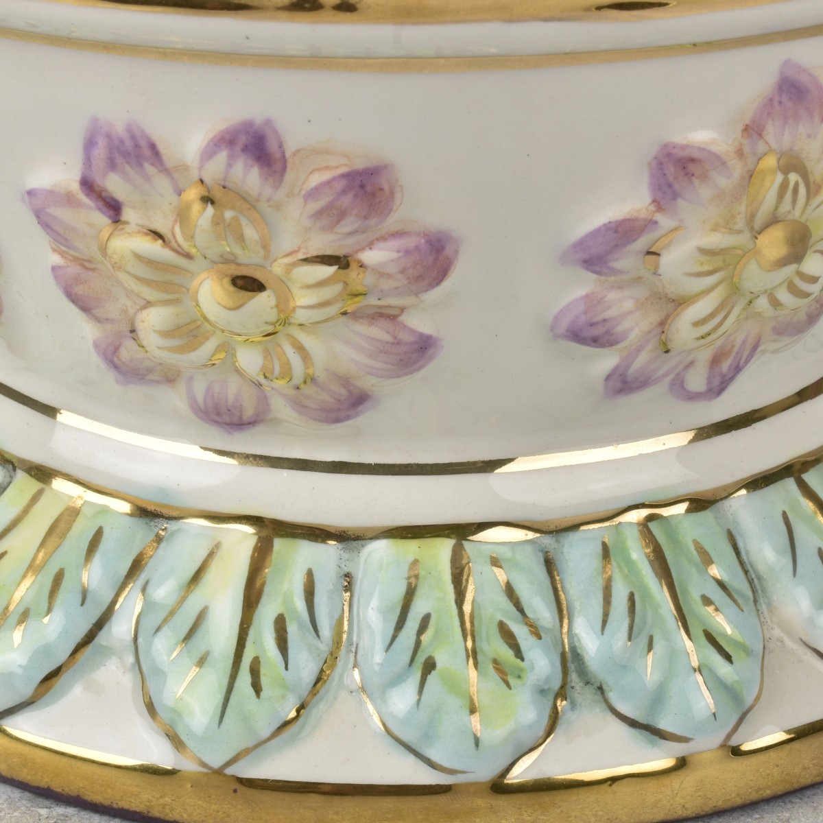 Vintage Italian Capodimonte Porcelain Covered Urn