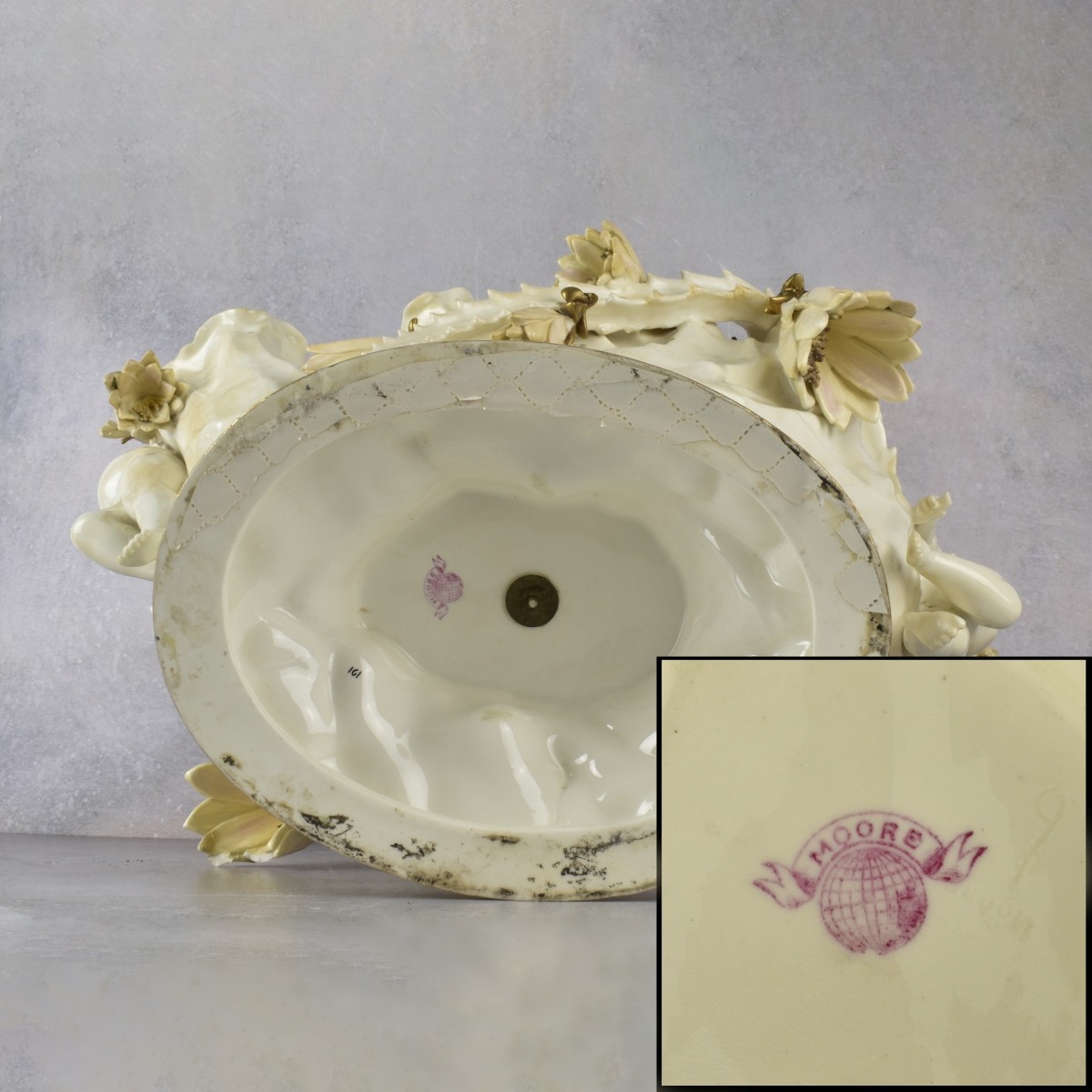 Large 19th Century Moore Brothers Bowl