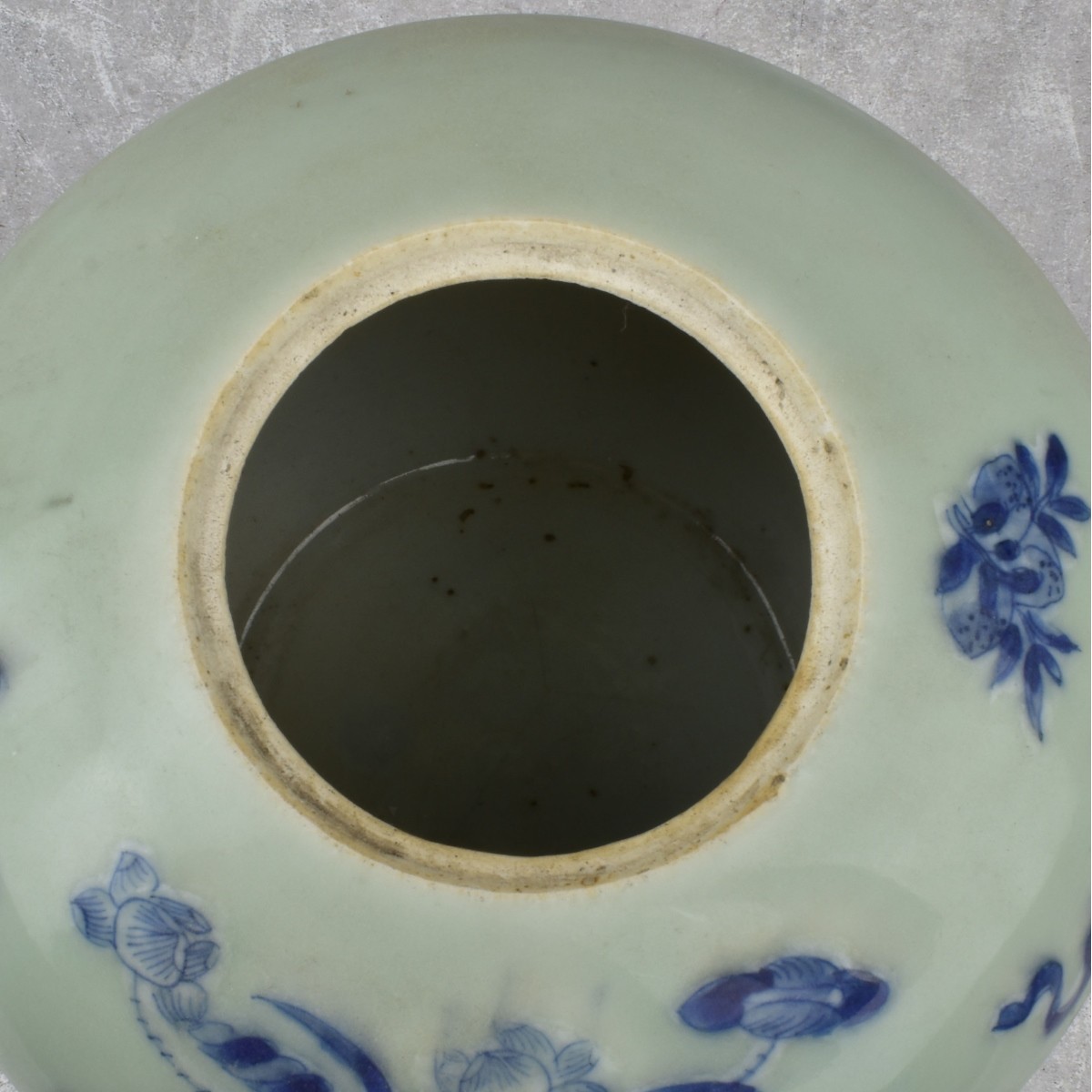 Antique Chinese Blue and White Ginger Jar