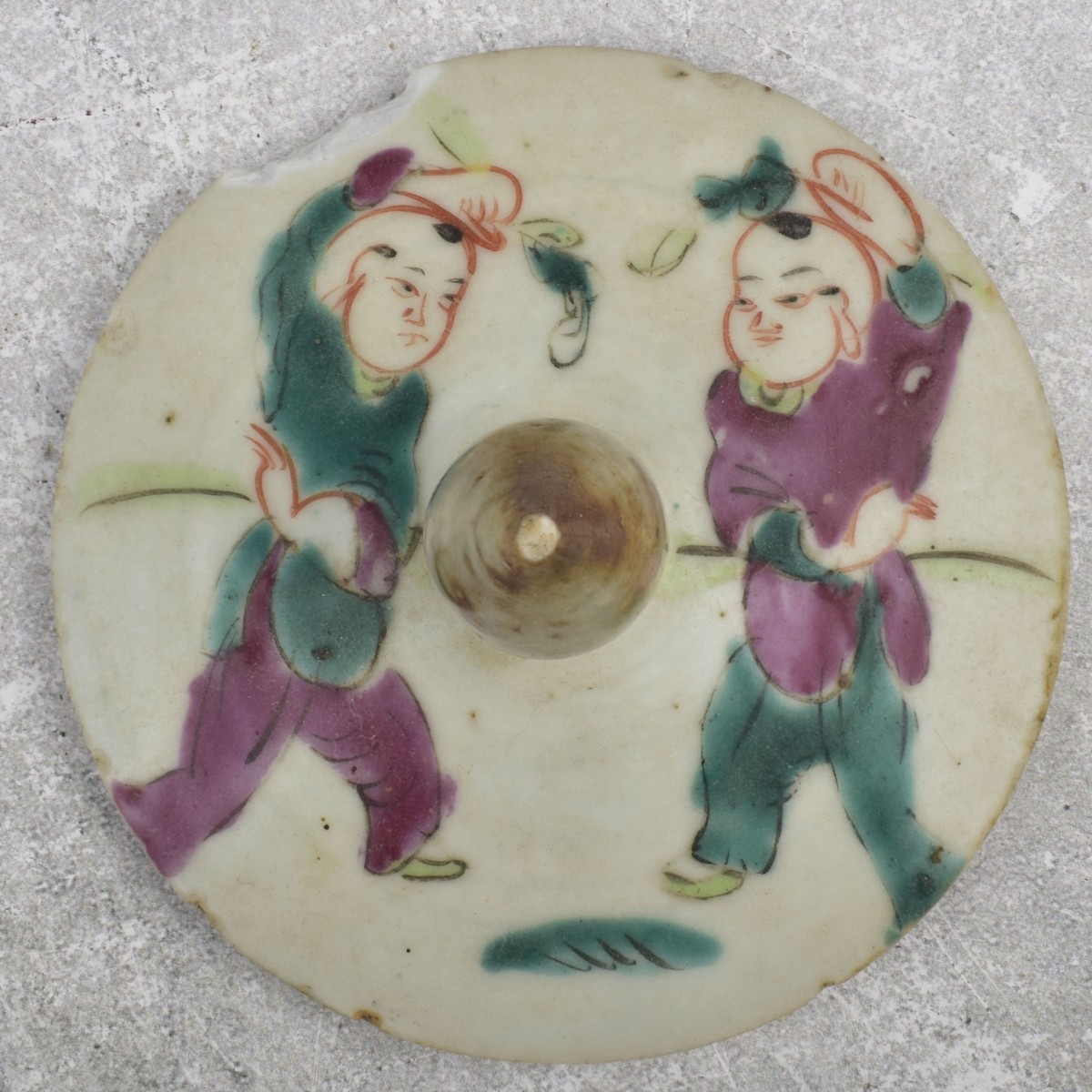 Antique Chinese Famille Rose Porcelain Ginger Jar