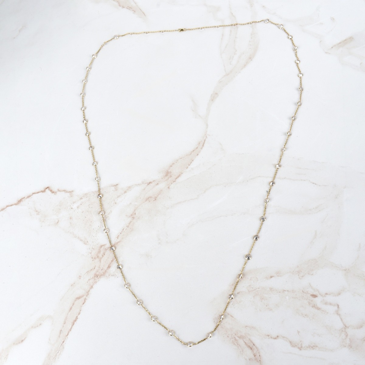 CZ and 14K Necklace