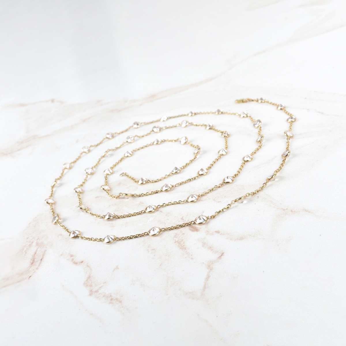 CZ and 14K Necklace