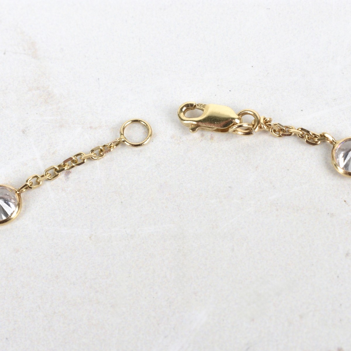CZ and 14K Necklace