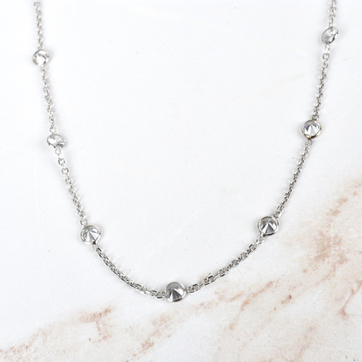 CZ and 14K Necklace