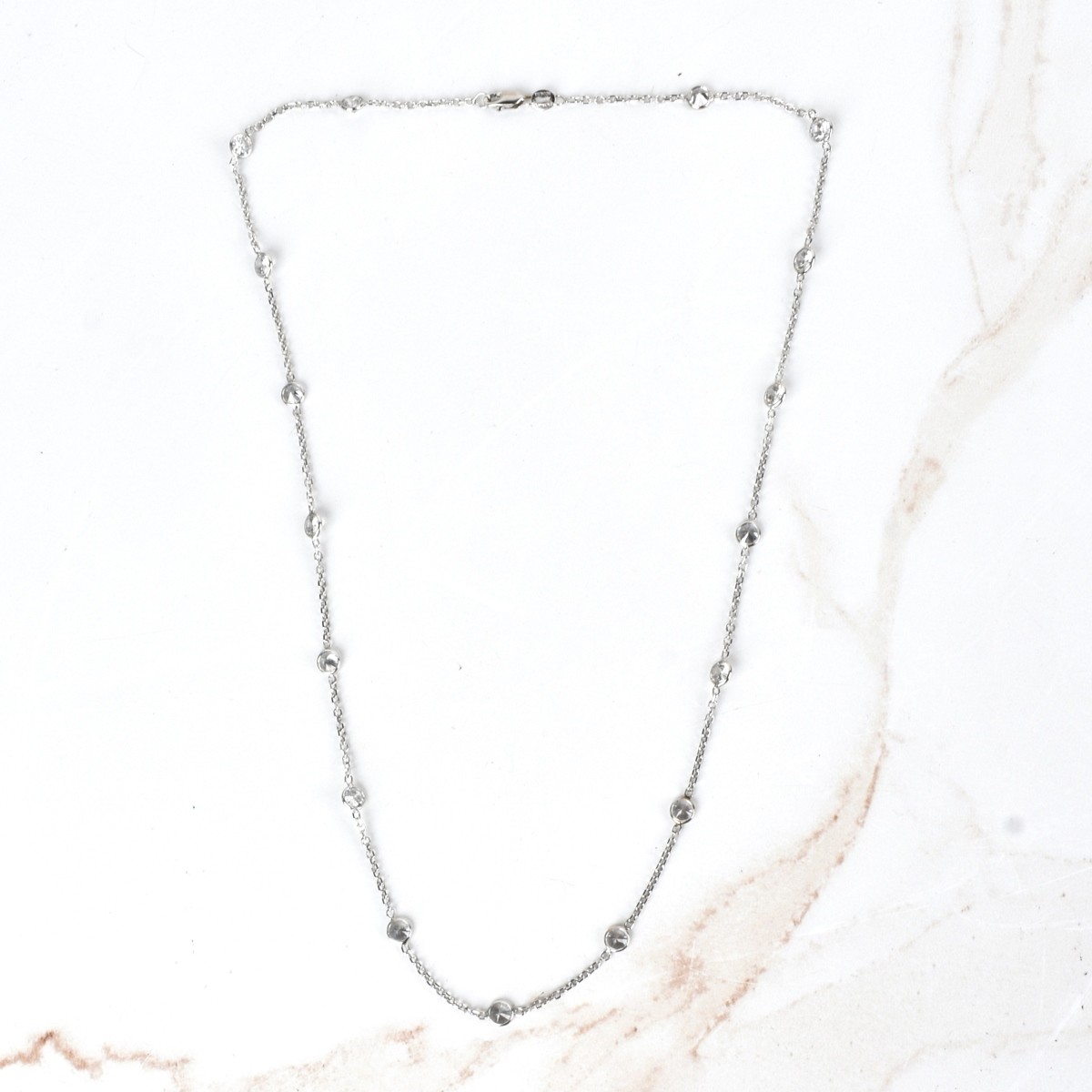 CZ and 14K Necklace