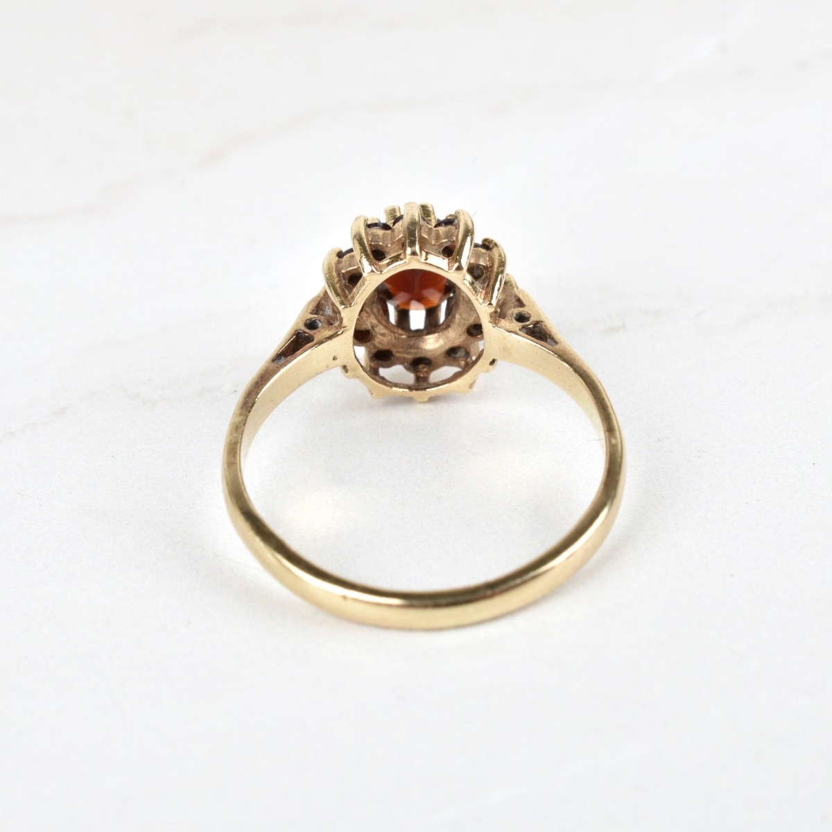 Garnet and 14K Ring
