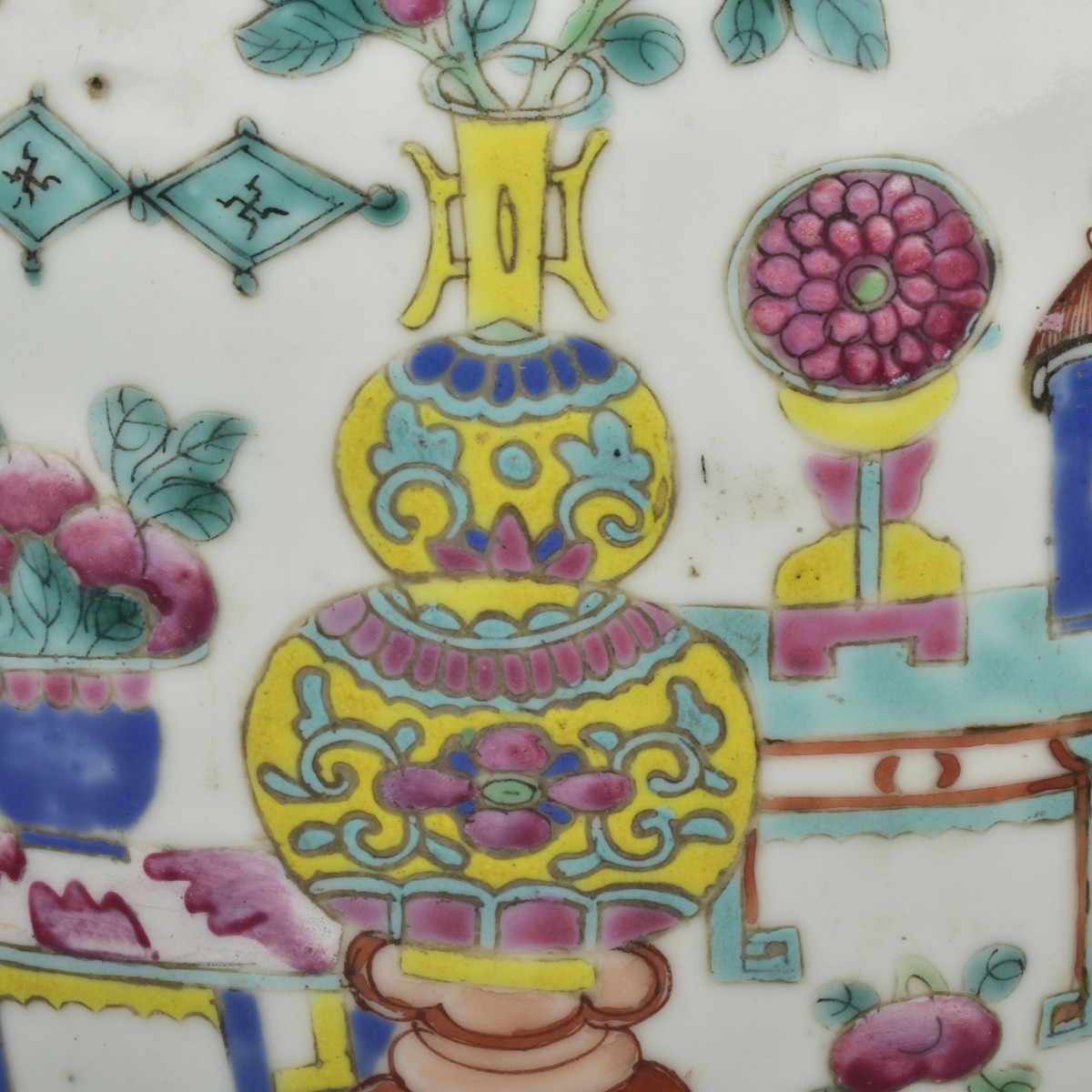 Antique Chinese Famille Rose Porcelain Ginger Jar