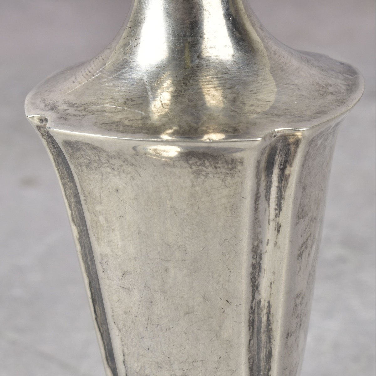 Pair of Weight Sterling Silver Candlesticks