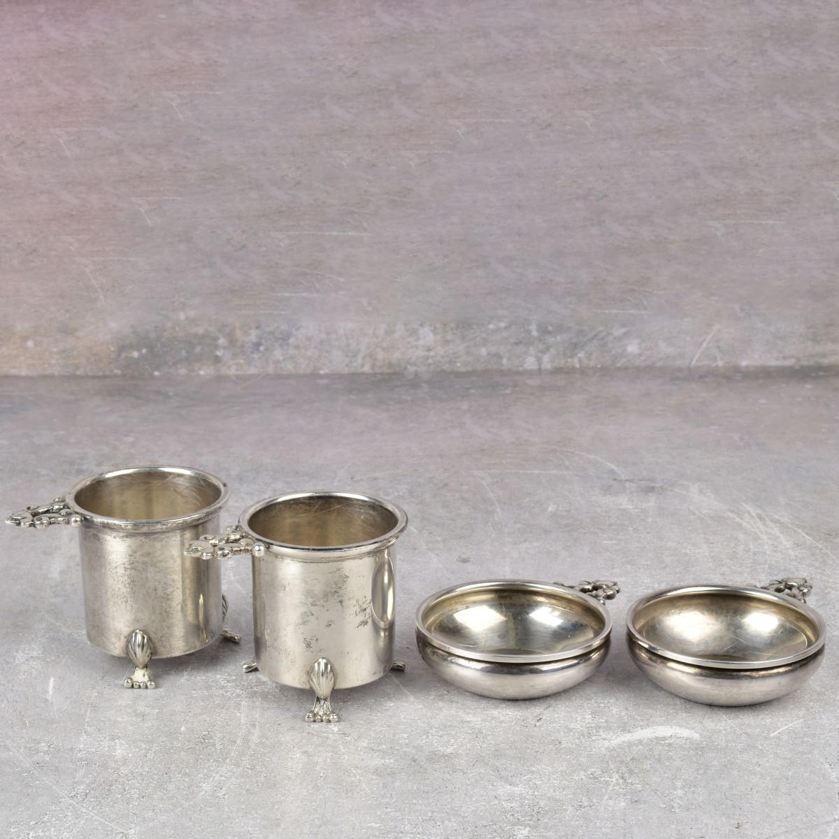 Sterling Silver Nut Cups and Salt Cellar Bowls