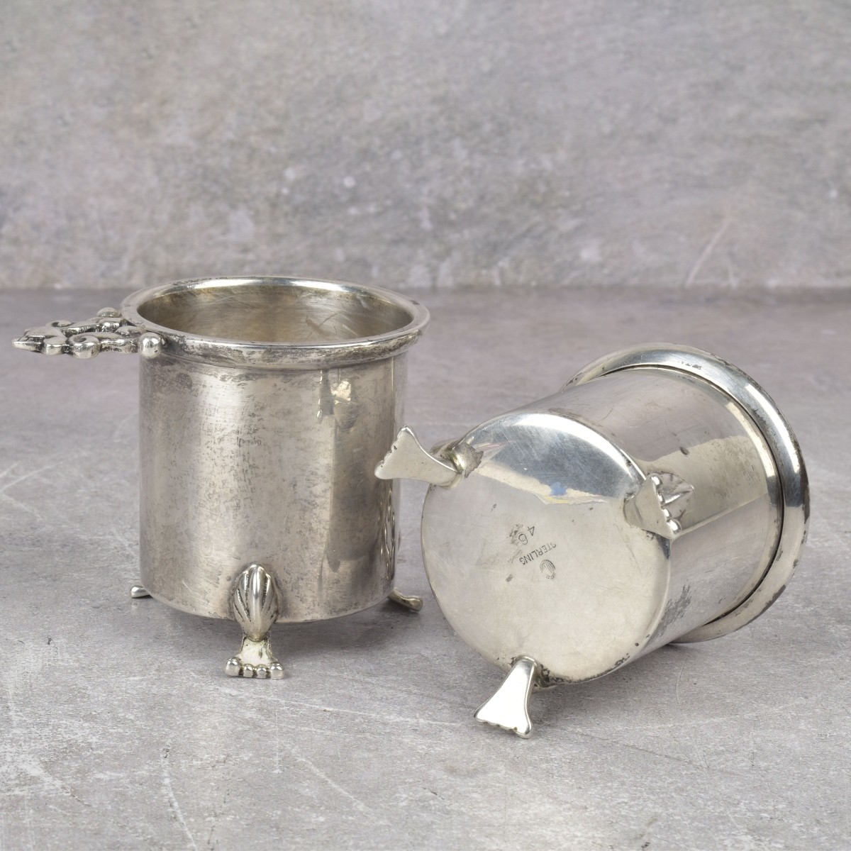 Sterling Silver Nut Cups and Salt Cellar Bowls