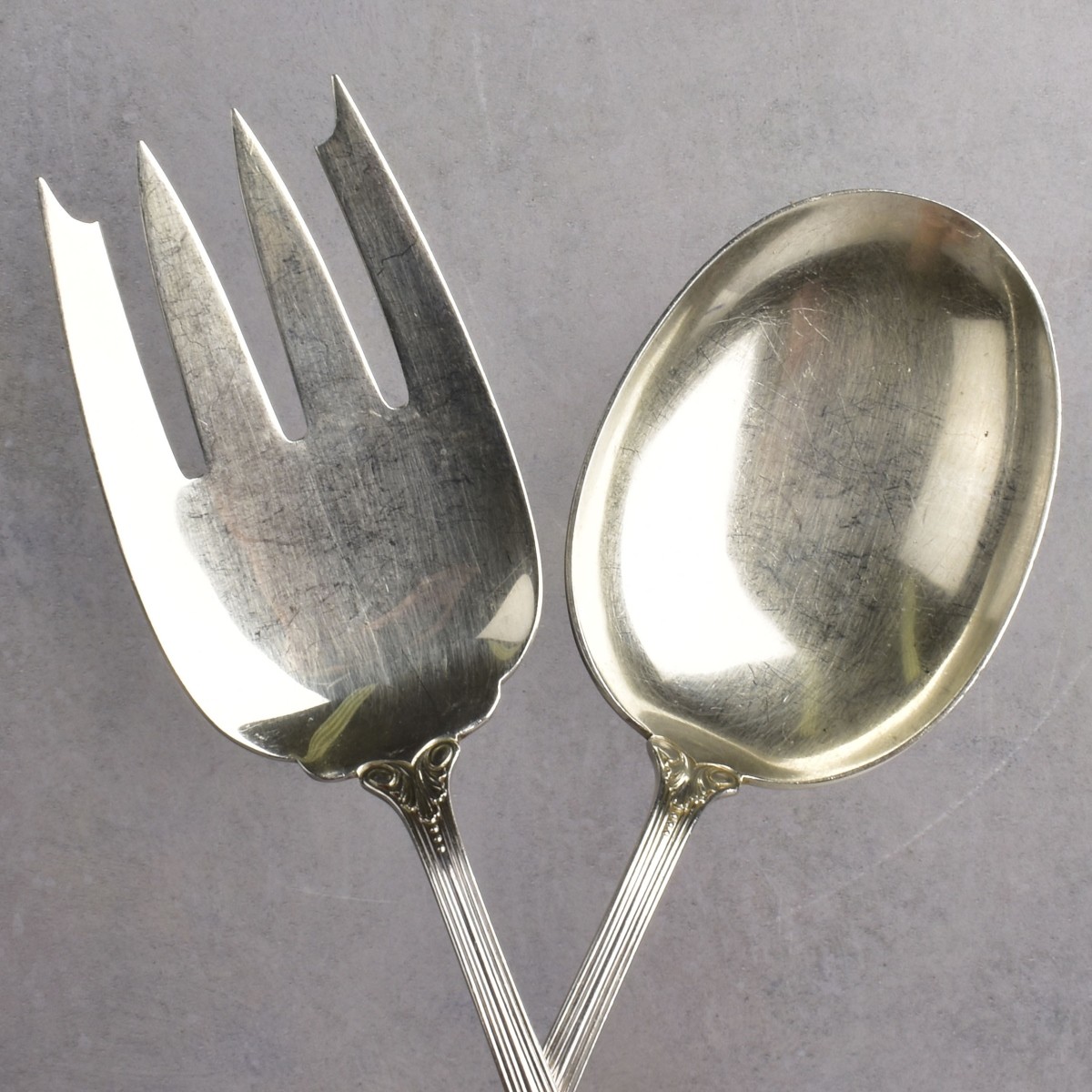 Concord "Georgian Shell" Serving Fork and Spoon