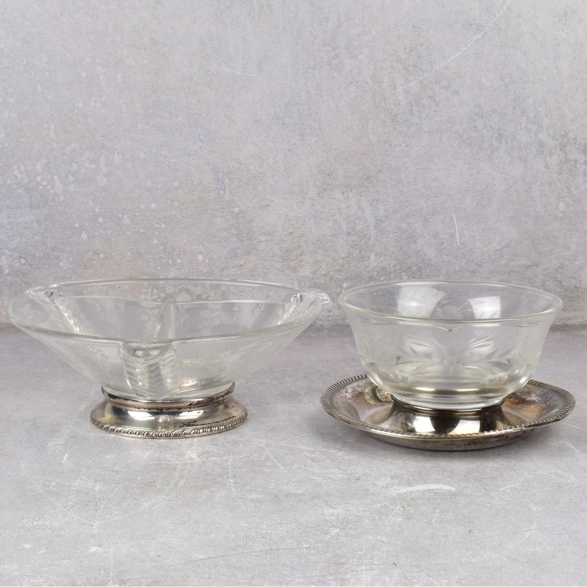 Vintage Sterling Silver Divided Bowls