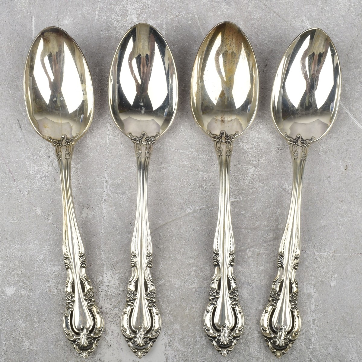 Gorham "La Scala" Sterling Silver Serving Spoons