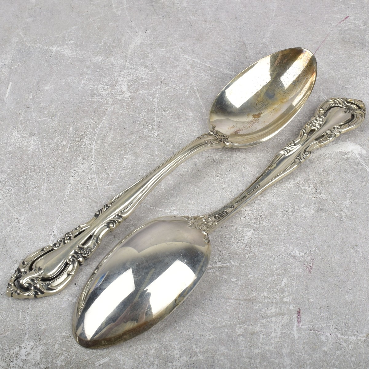 Gorham "La Scala" Sterling Silver Serving Spoons